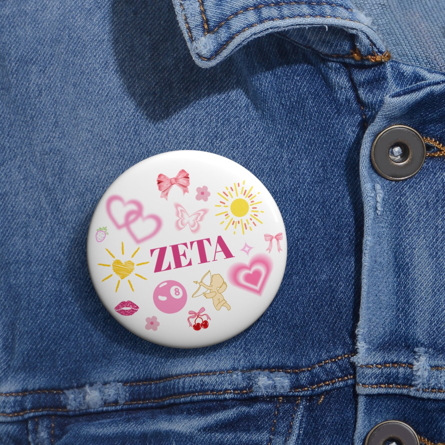 Pretty in Pink Zeta Pin