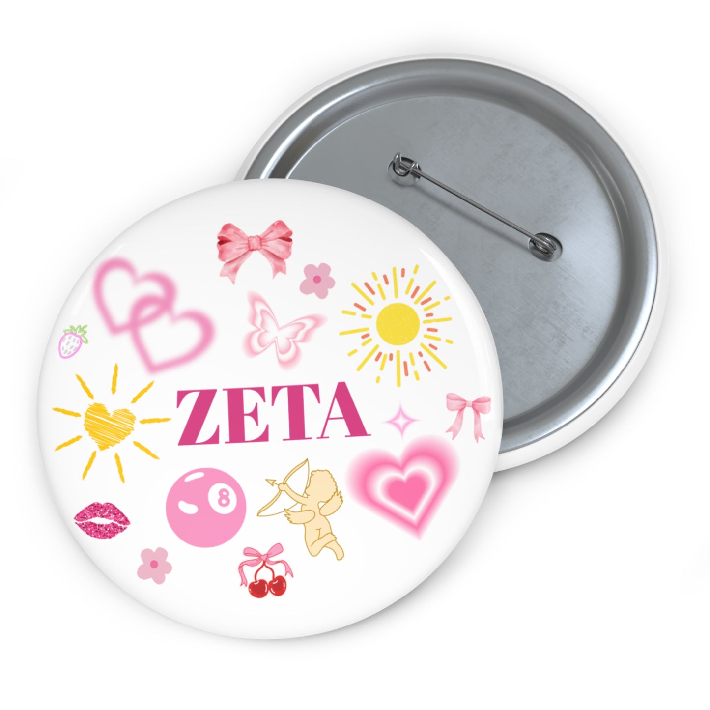 Pretty in Pink Zeta Pin