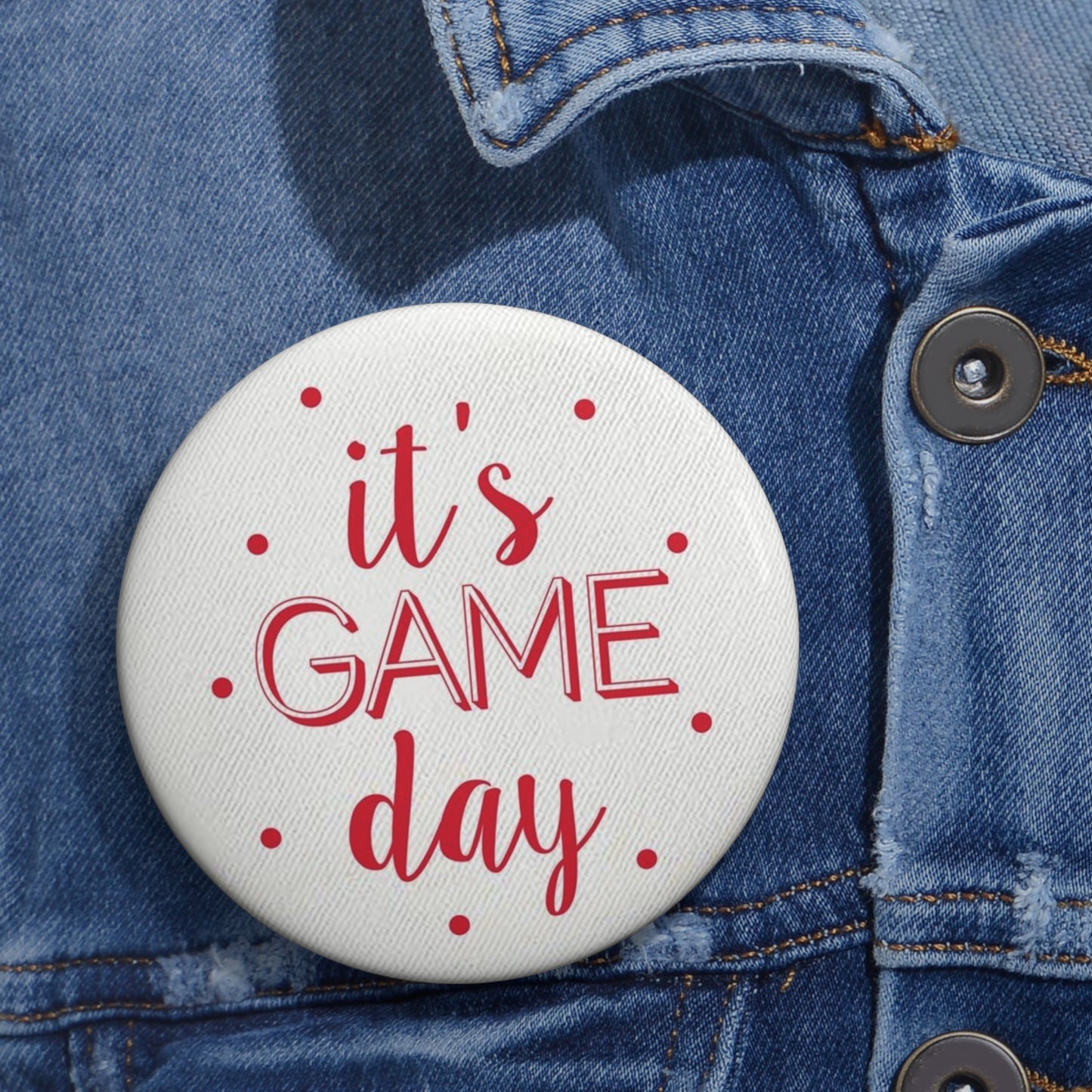 Tis' the Season Game Day Button
