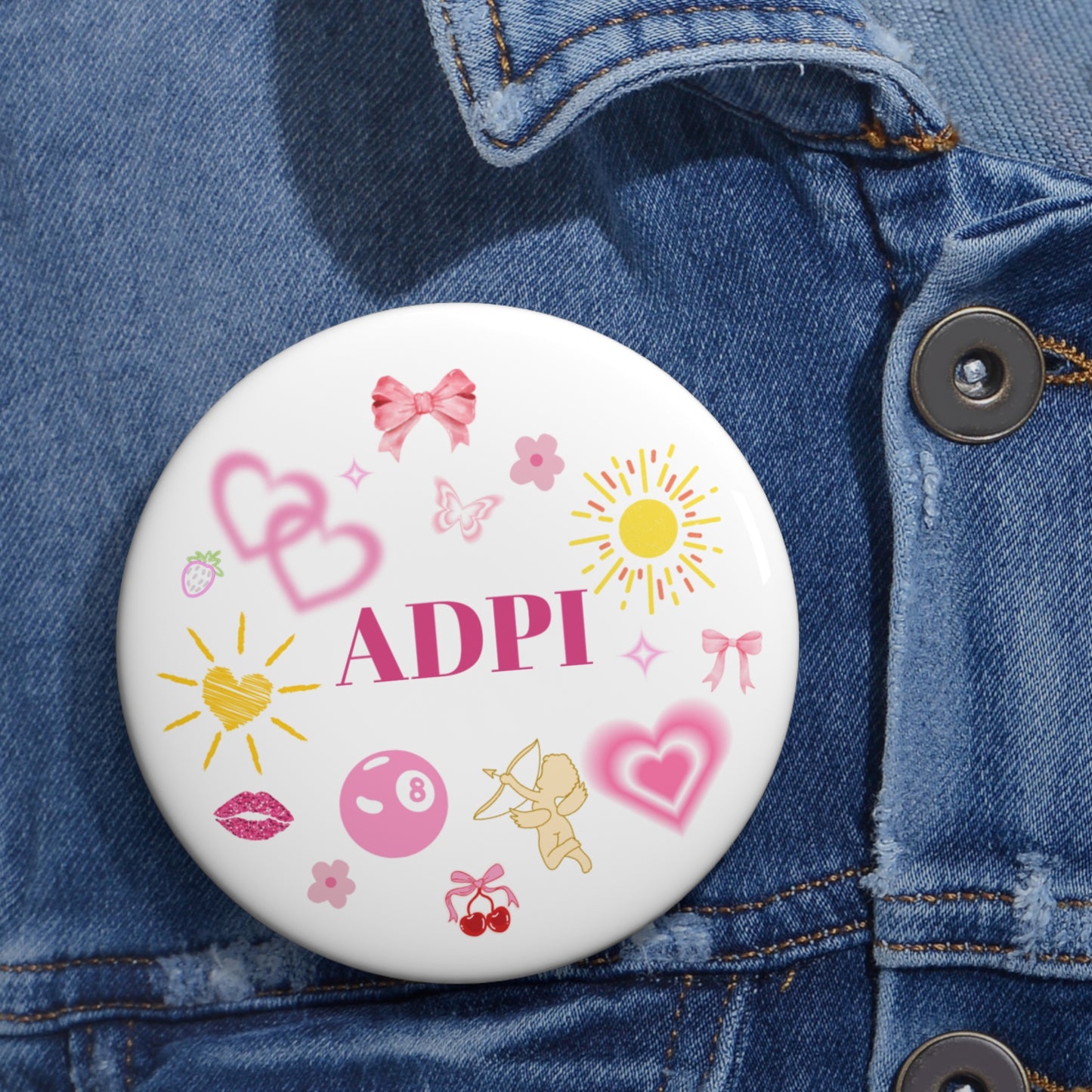 Pretty in Pink ADPI Game Day Pin
