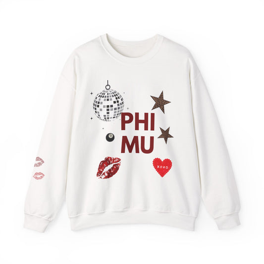 She's Serving Sorority Crewneck 'PHI MU'