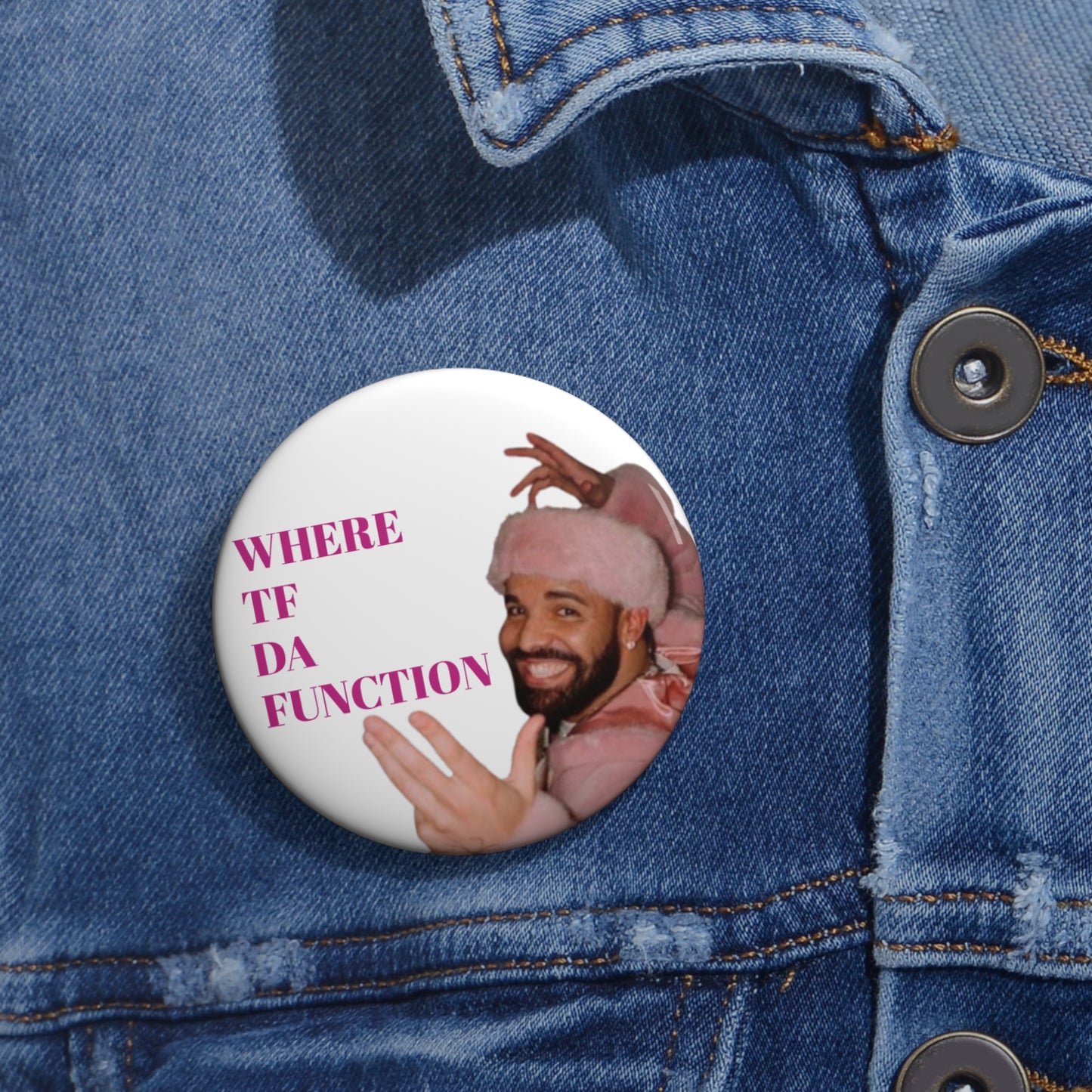 We Love A Function Game Day Pin