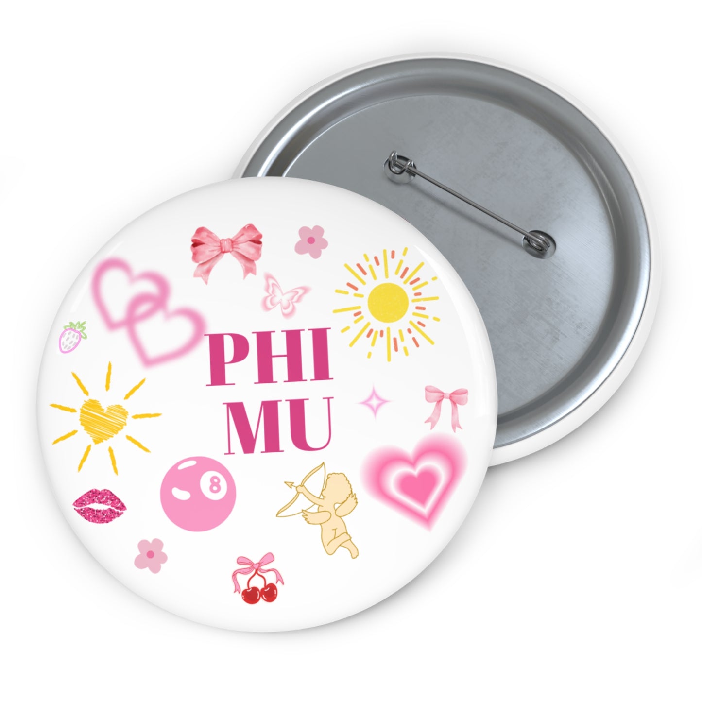 Pretty in Pink PHI MU Gameday Pin